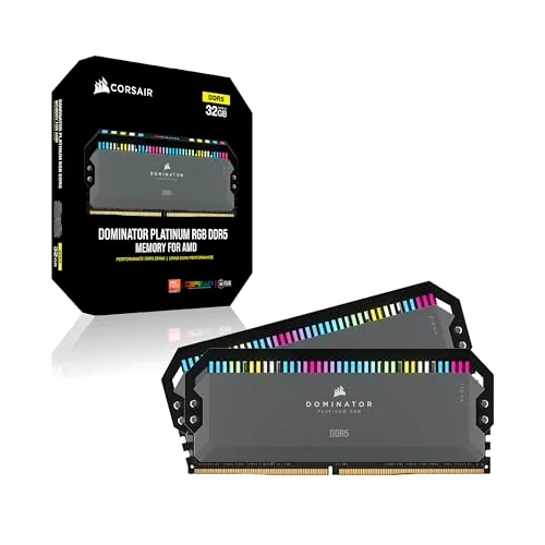 Corsair Dominator Platinum RGB 64 Go Kit 2x32Go DDR5 6000 MHz - vue 7