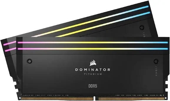 Corsair Dominator Titanium 48 Go Kit 2x24Go DDR5 7200 MHz - vue principale