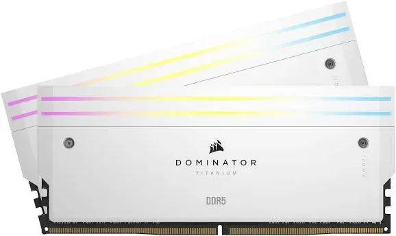 Corsair Dominator Titanium 64 Go Kit 2x32Go DDR5 6400 MHz RGB - vue principale