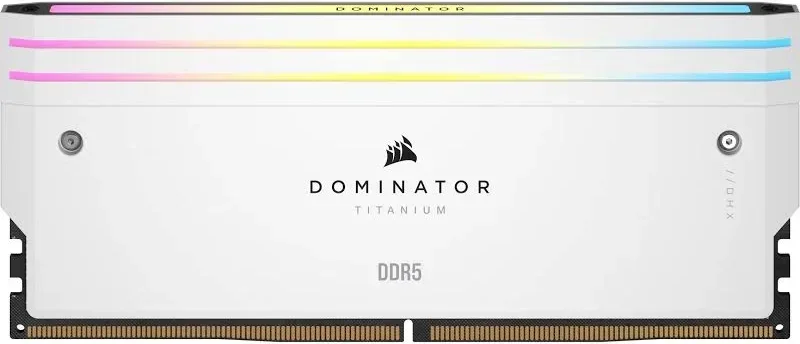Corsair Dominator Titanium 96 Go Kit 2x48Go DDR5 6400 MHz RGB - vue 3