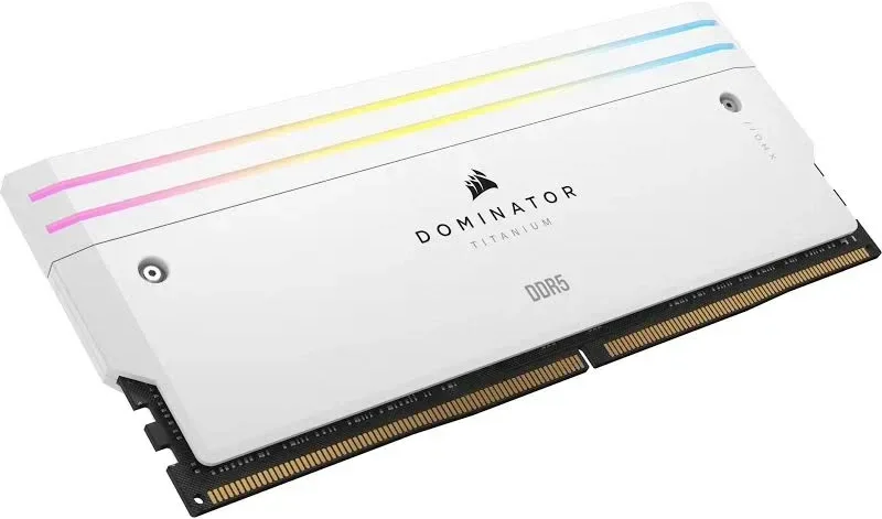 Corsair Dominator Titanium 96 Go Kit 2x48Go DDR5 6400 MHz RGB - vue 5