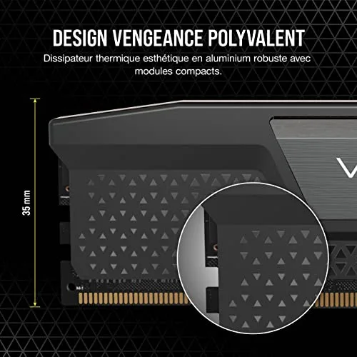 Corsair Vengeance 16 Go DDR5 5200 MHz - vue 5