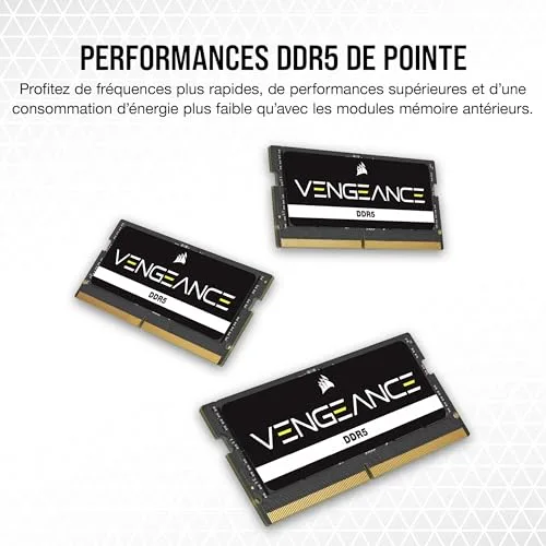 Corsair Vengeance 64 Go Kit 2x32Go DDR5 5600 MHz - vue 3