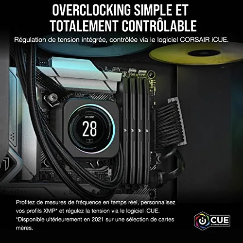 Corsair Vengeance RGB 32 Go Kit 2x16Go DDR5 6000 MHz - vue 4