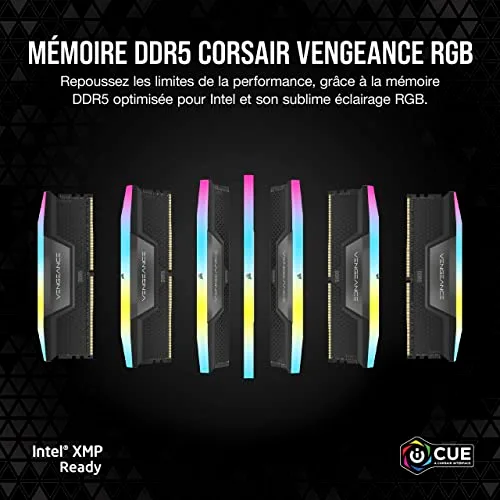 Corsair Vengeance RGB 48 Go Kit 2x24Go DDR5 6400 MHz - vue 2