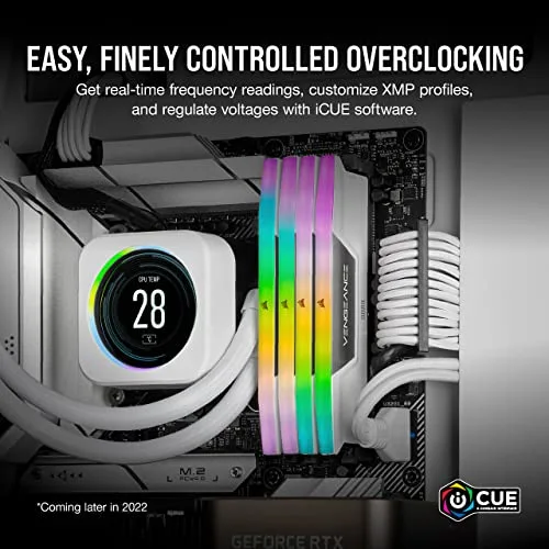Corsair Vengeance RGB 64 Go Kit 2x32Go DDR5 5200 MHz - vue 5