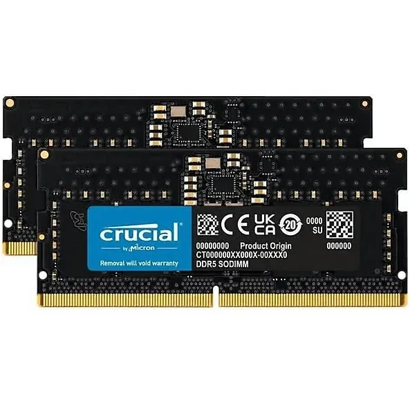 Crucial 128 Go Kit 2x64Go DDR5 5600 MHz - vue principale