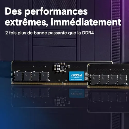 Crucial 64 Go DDR5 5600 MHz - vue 2