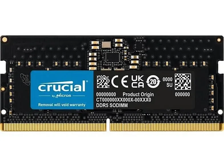 Crucial 64 Go DDR5 5600 MHz - vue principale