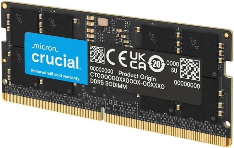 Crucial 64 Go Kit 2x32Go DDR5 5600 MHz - vue principale