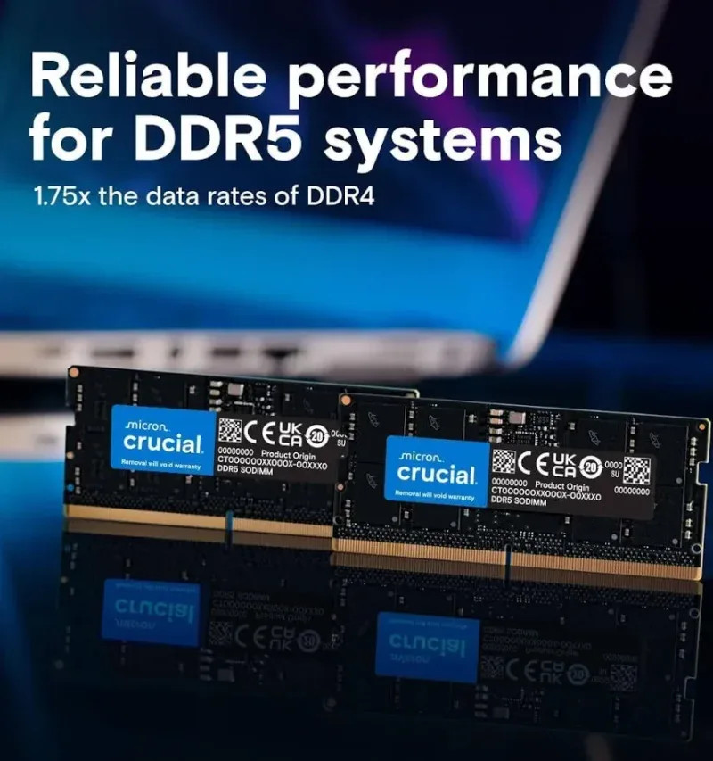 Crucial SO-DIMM 8 Go DDR5 5600 MHz - vue 4