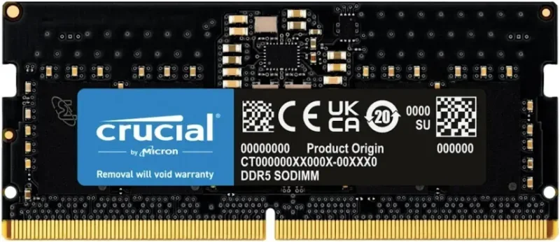 Crucial SO-DIMM 8 Go DDR5 5600 MHz - vue principale