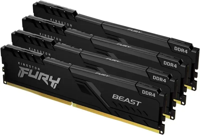 Kingston FURY Beast 128 Go Kit 4x32Go DDR4 3600 MHz - vue principale