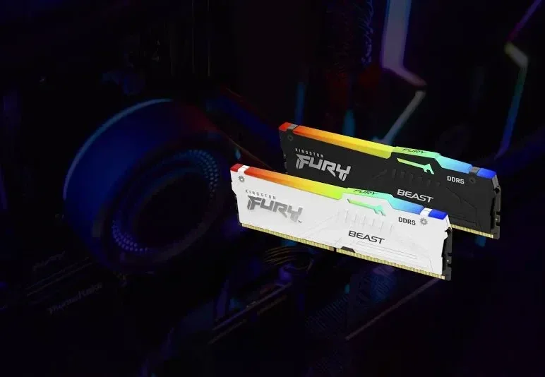 Kingston Fury Beast 32 Go DDR5 6400 MHz RGB - vue 3