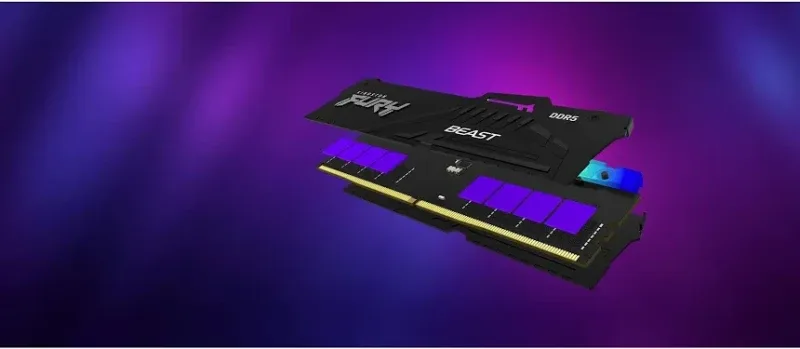 Kingston Fury Beast RGB 16 Go DDR5 5200 MHz - vue 4