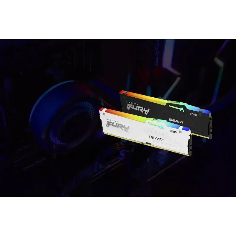 Kingston Fury Beast RGB 16 Go Kit 2x8Go DDR5 6000 MHz - vue 2