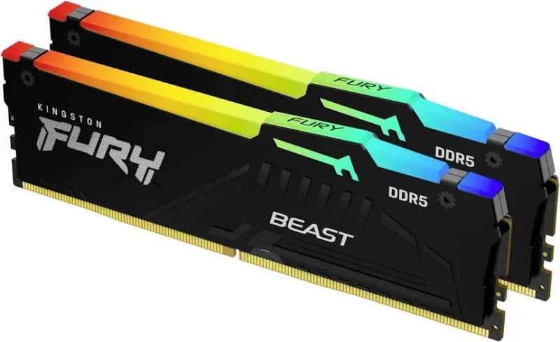 Kingston Fury Beast RGB 16 Go Kit 2x8Go DDR5 6000 MHz - vue principale
