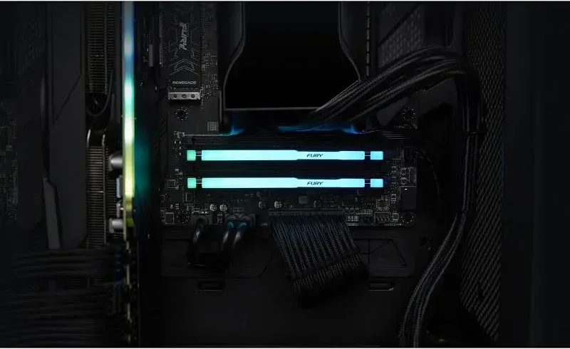 Kingston Fury Beast RGB 32 Go DDR5 6000 MHz - vue 3