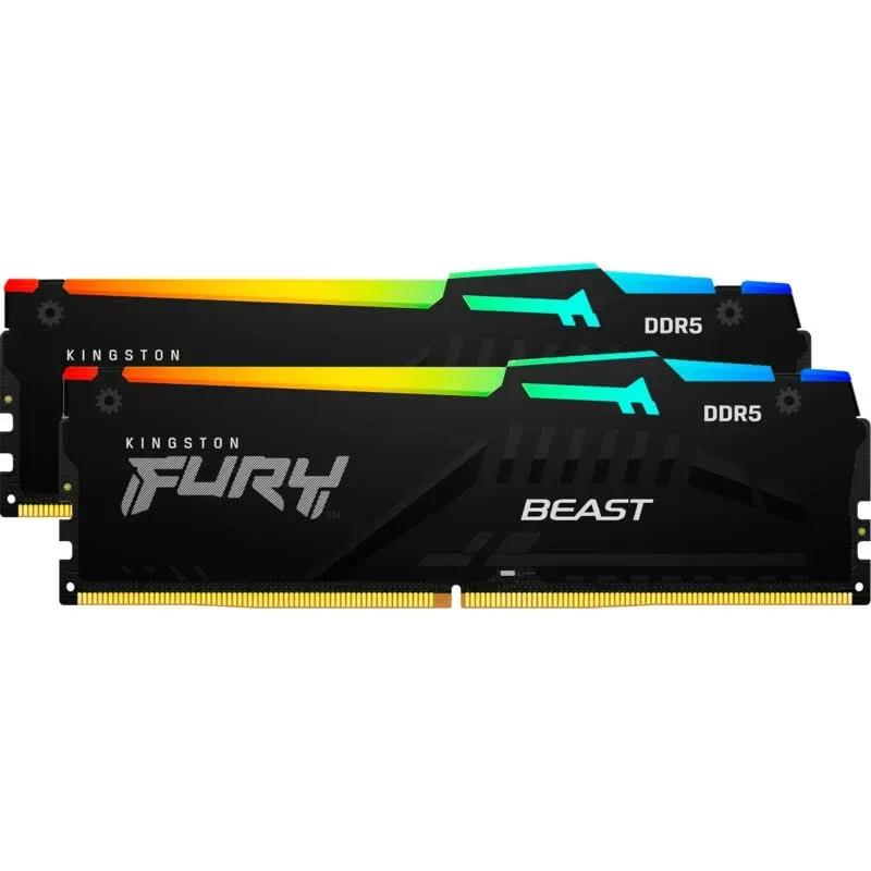 Kingston Fury Beast RGB 32 Go Kit 2x16Go DDR5 6000 MHz - vue principale