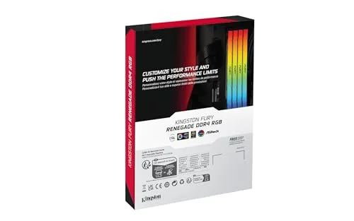 Kingston Fury Renegade RGB 16 Go Kit 2x8Go DDR4 3200 MHz - vue 5
