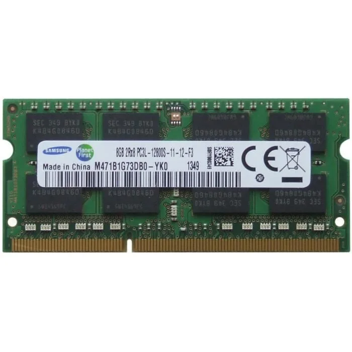 Samsung M471B1G73QH0-YK0 8Go DDR3L SO-DIMM 1600MHz