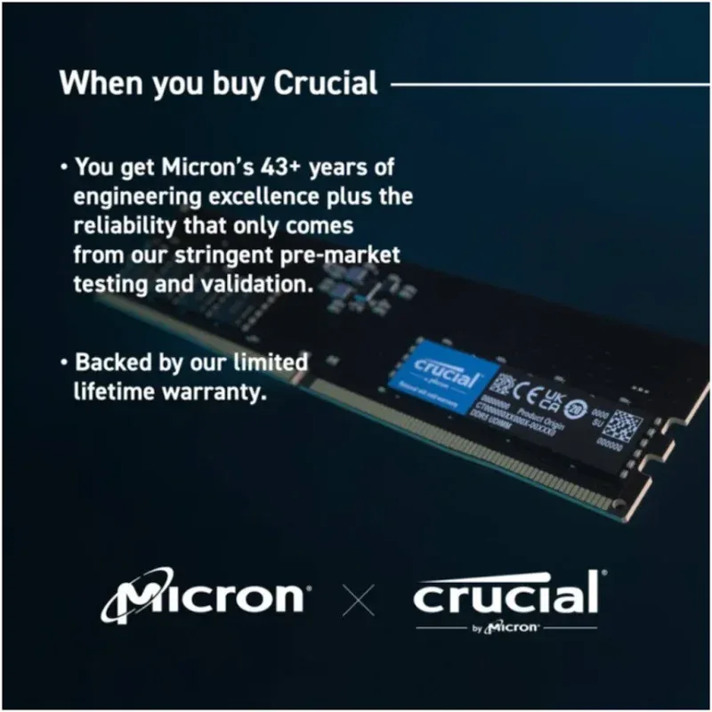 Micron 16 Go DDR5 5600 MHz - vue 4