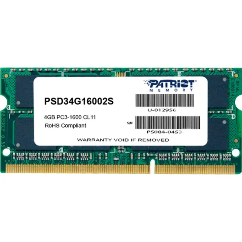 Patriot 4 Go DDR3 1600 MHz - vue principale