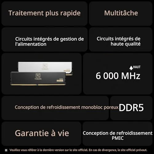 Team Group 32 Go DDR5 6000 MHz - vue 2