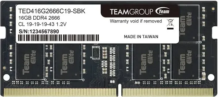 Team Group Elite 16 Go DDR4 2666 MHz - vue principale