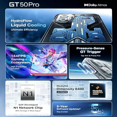 Infinix GT 50 Pro 12 Go / 512 Go Black image 1