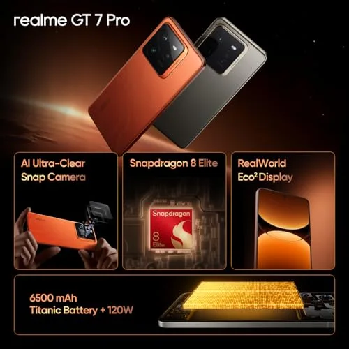 realme GT 7 Pro 12 Go / 256 Go Gris image 4