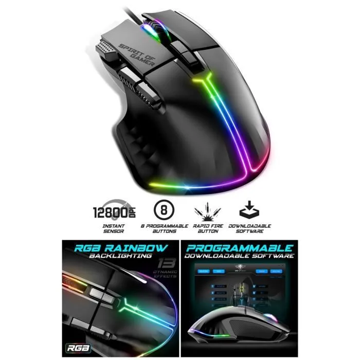 Spirit of Gamer PRO-M7 RGB 12800 DPI