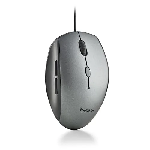 NGS MOTH GRAY Souris ergonomique silencieuse filaire