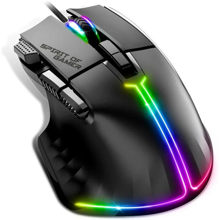 Spirit of Gamer PRO-M5 RGB 12800 DPI, 8 boutons