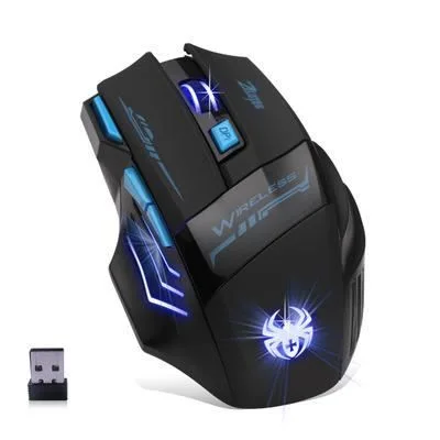 MOONMINI Souris gamer sans fil 2,4 GHz optique