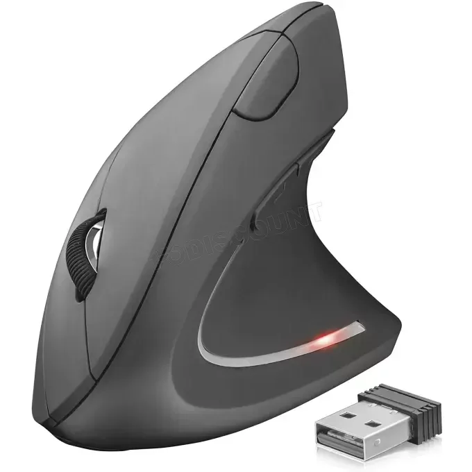 Trust Verto souris ergonomique verticale sans fil noir