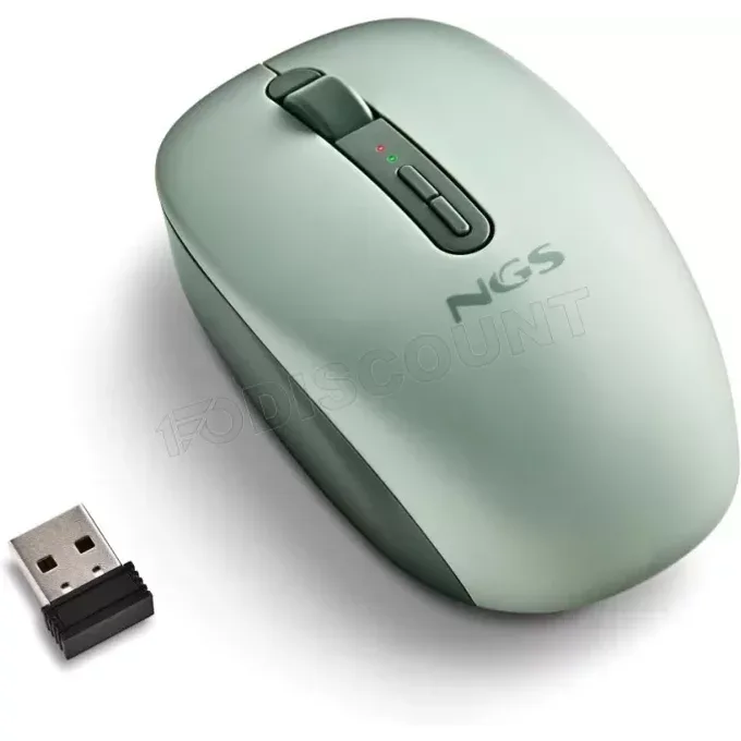 NGS Fog Dual Green Souris sans fil Bluetooth 1600 dpi