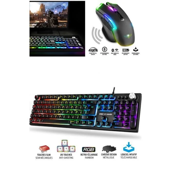 Spirit of Gamer ELITE M70 4800 DPI RGB