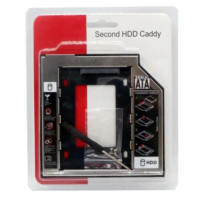 AMRINUGL Caddy 12,7 mm SATA pour SSD/HDD