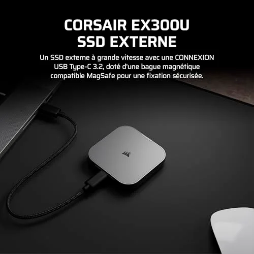 Corsair EX300U 1TB SSD Externe USB 3.2 - vue 2