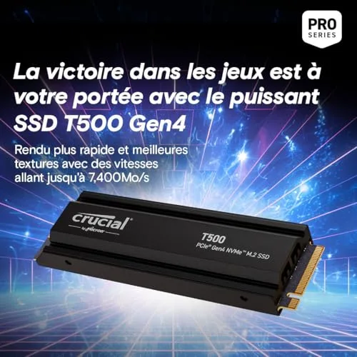 Crucial T500 2 To SSD PCIe 4.0 - vue 6