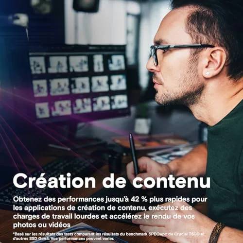 Crucial T500 2 To SSD PCIe 4.0 - vue 7