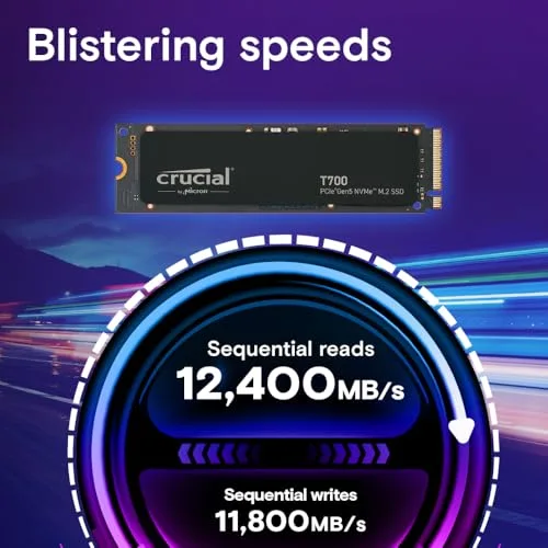 Crucial T700 1 To PCIe Gen5 - vue 2