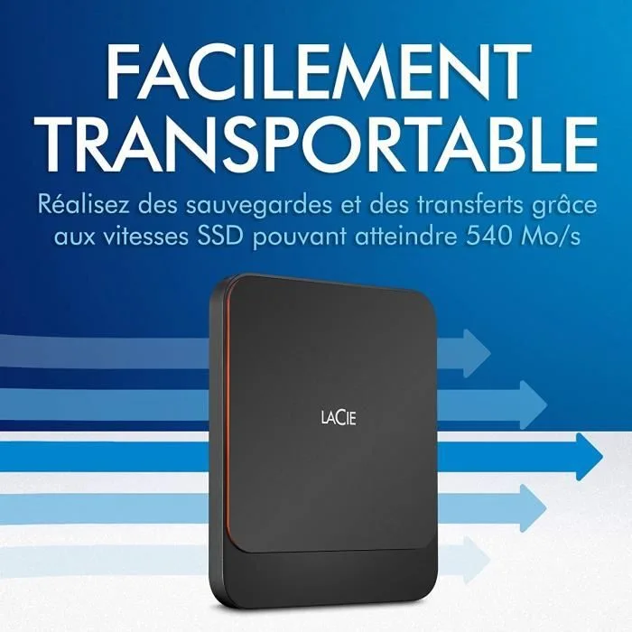 LaCie Portable SSD 500 Go USB-C