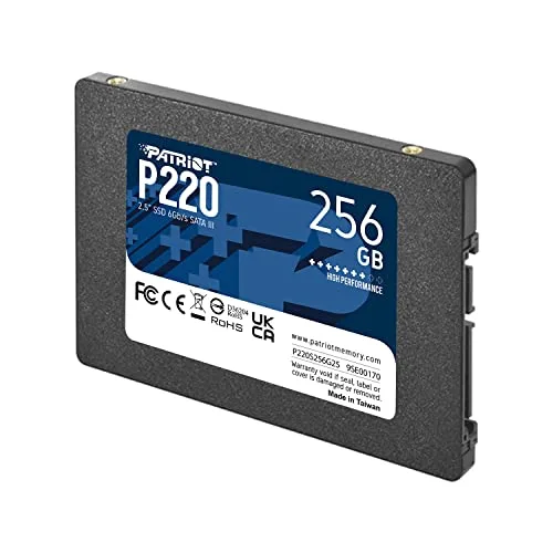 Disque Dur Patriot P220 256GB SSD 2.5" SATA III - vue 2