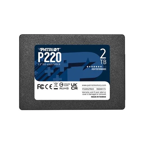 Disque Dur Patriot P220 2TB SSD 2.5" SATA III - 284.99 EUR