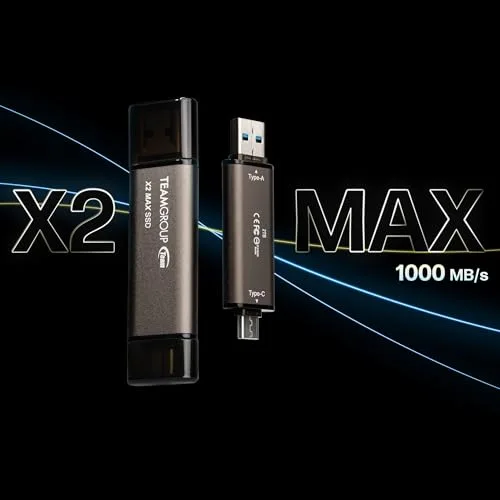 Disque Dur Team Group X2 MAX DRIVE 1TB SSD - vue 3