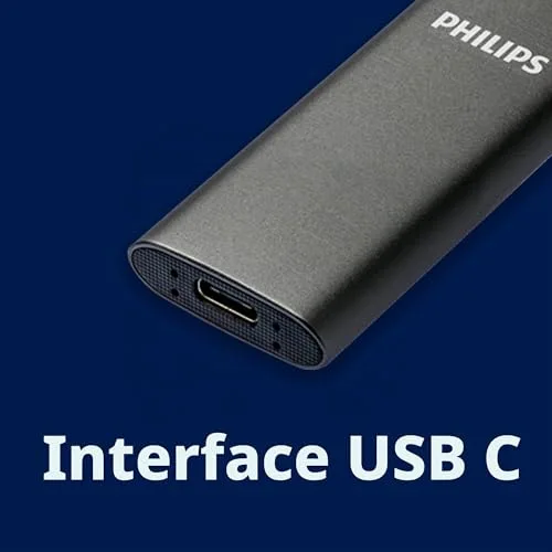 Disque SSD Externe Philips 1 To Noir - vue 7
