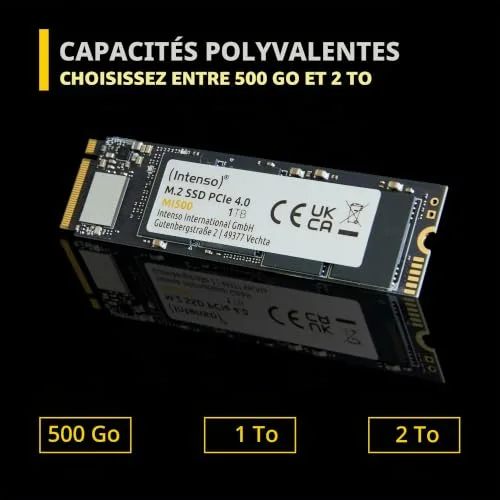 Intenso MI500 SSD 2 To PCIe 4.0 - vue 4
