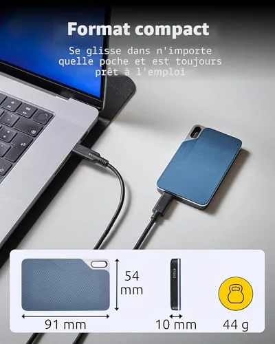 Intenso TX100 2TB SSD - vue 5